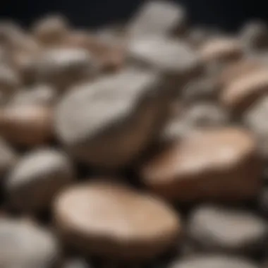 Various rock types for cutting