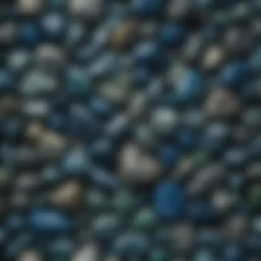 Diverse Blue Rock Collection A stunning collection of blue rocks showcasing various hues and textures