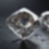 A stunning close-up of a clear diamond showcasing its brilliance and clarity.