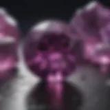 A vibrant purple topaz gemstone showcasing its stunning color and clarity.