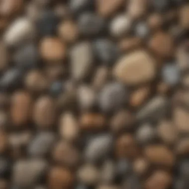 Decorative Display of Polished Stones A beautifully arranged display of polished river rocks used as decorative elements in home décor.