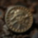 Ancient pirate coin showcasing intricate design
