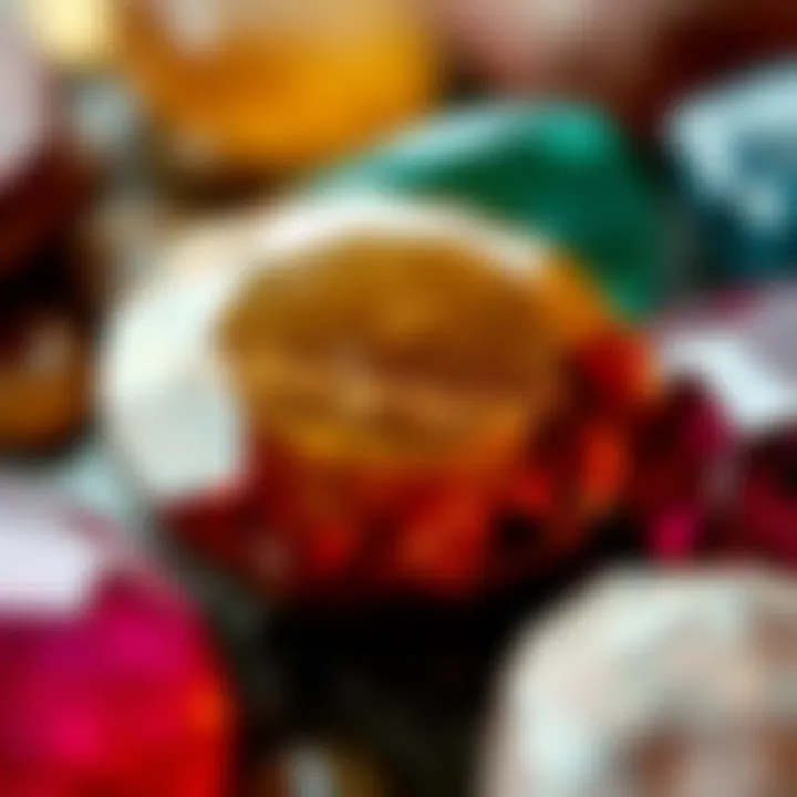 Hidden Gem Treasures A collection of lesser-known gemstones highlighting their unique colors