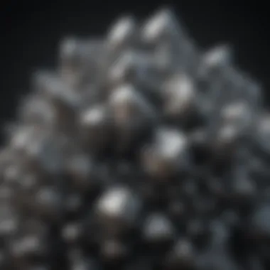 Graphite's Crystalline Structure Close-up of graphite's unique crystalline structure