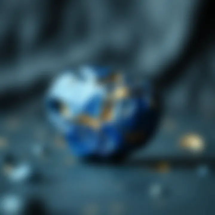 Lapis Lazuli in Ancient Art A historical artifact made of lapis lazuli, highlighting its use in ancient art.