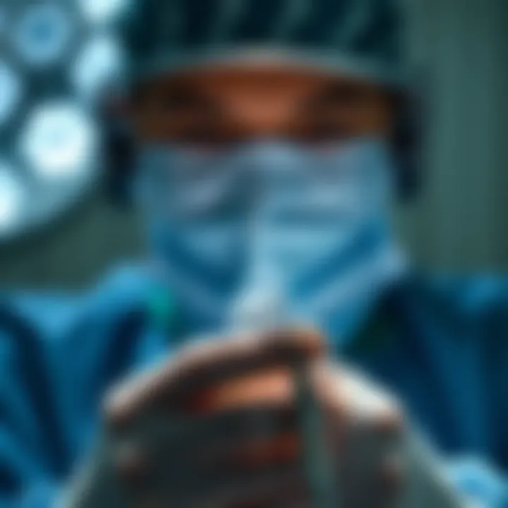 Diamonds in Medical Technology A medical professional using diamond-tipped instruments in a surgical procedure, emphasizing diamonds' role in medicine.