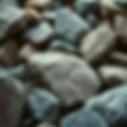 A diverse selection of rock impact stones showcasing various textures and colors.