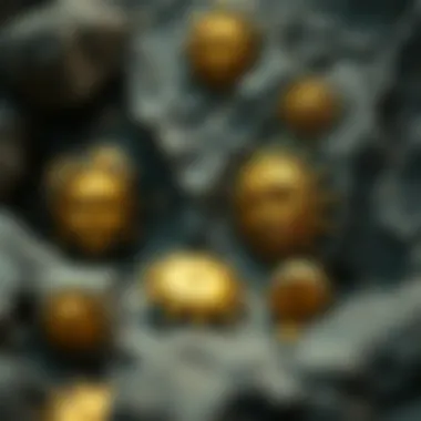 Geological setting illustrating pyrite suns embedded in sedimentary rocks