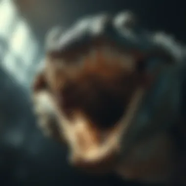 The Fearsome Jaw of Supercroc Close-up view of supercroc's jaw and teeth