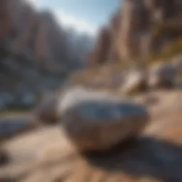 Granite formation in mountainous regions showcasing natural beauty