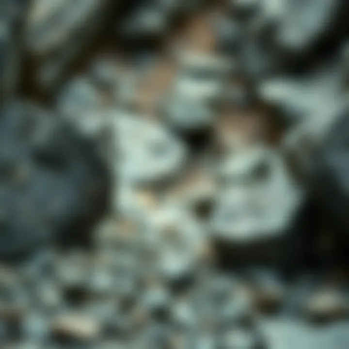 A geological setting illustrating the natural environment where magnetic rocks are typically found