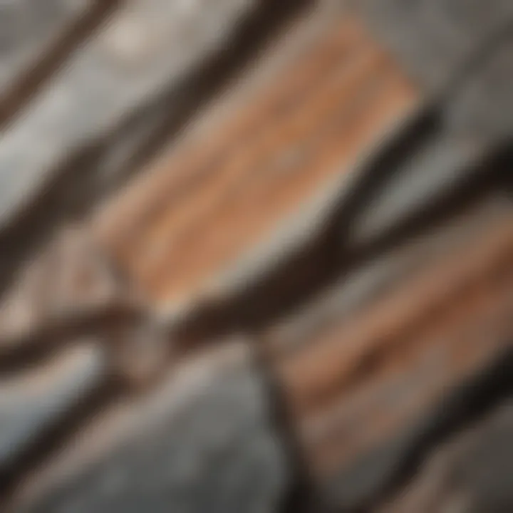 Close-up view of quartzite texture