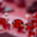 Vibrant rubellite gemstones showcasing their rich colors