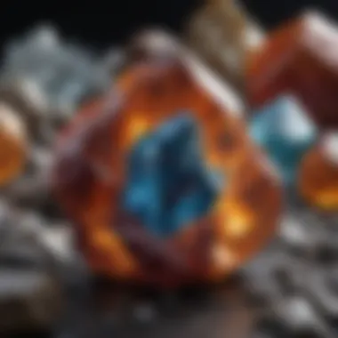Vibrant Crystals and Their Properties A vibrant selection of crystals exhibiting their distinctive colors and properties.