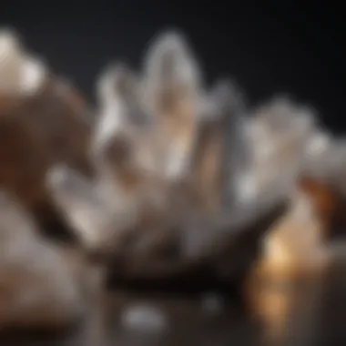 Crystals in Wellness Practices A serene setting with crystals used in wellness practices