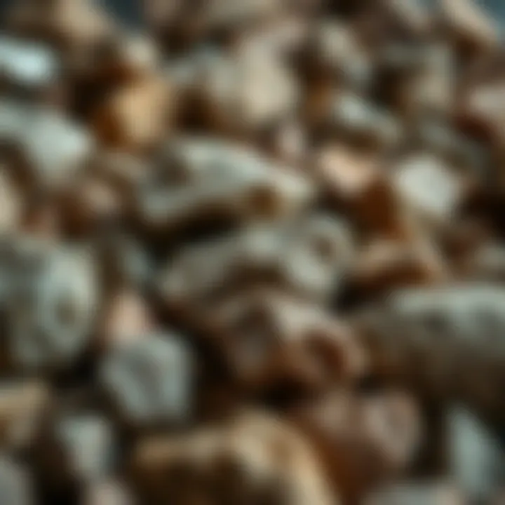 Diversity of Rock Types A close-up view of various rock types displaying unique textures and colors.